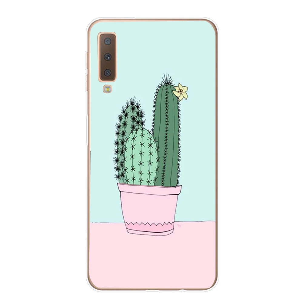 Силиконовые чехлы для Samsung Galaxy A7 2018 силиконовый цветной чехол A750 A750F 6 0 дюймов |