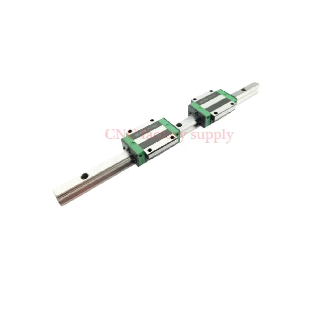 Free shipping 3D print parts CNC machine linear rail slide HGW20mm 20mm 1pcs L-100mm + 2pcs HGW20HA carriage | Обустройство дома
