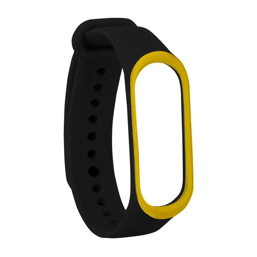 Сменный силиконовый ремешок для Xiaomi Mi Band 4 3 двухцветный браслет наручных часов