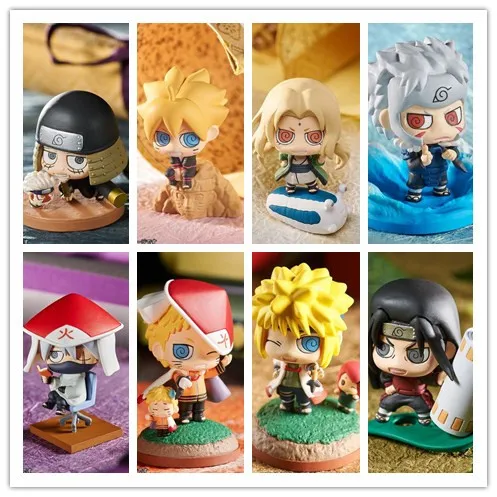 8 шт. комиксов аниме Наруто Boruto Uzumaki Naruto Namikaze Minato Tsunade Senju Sarutobi Petit Chara Land Figure|Игровые