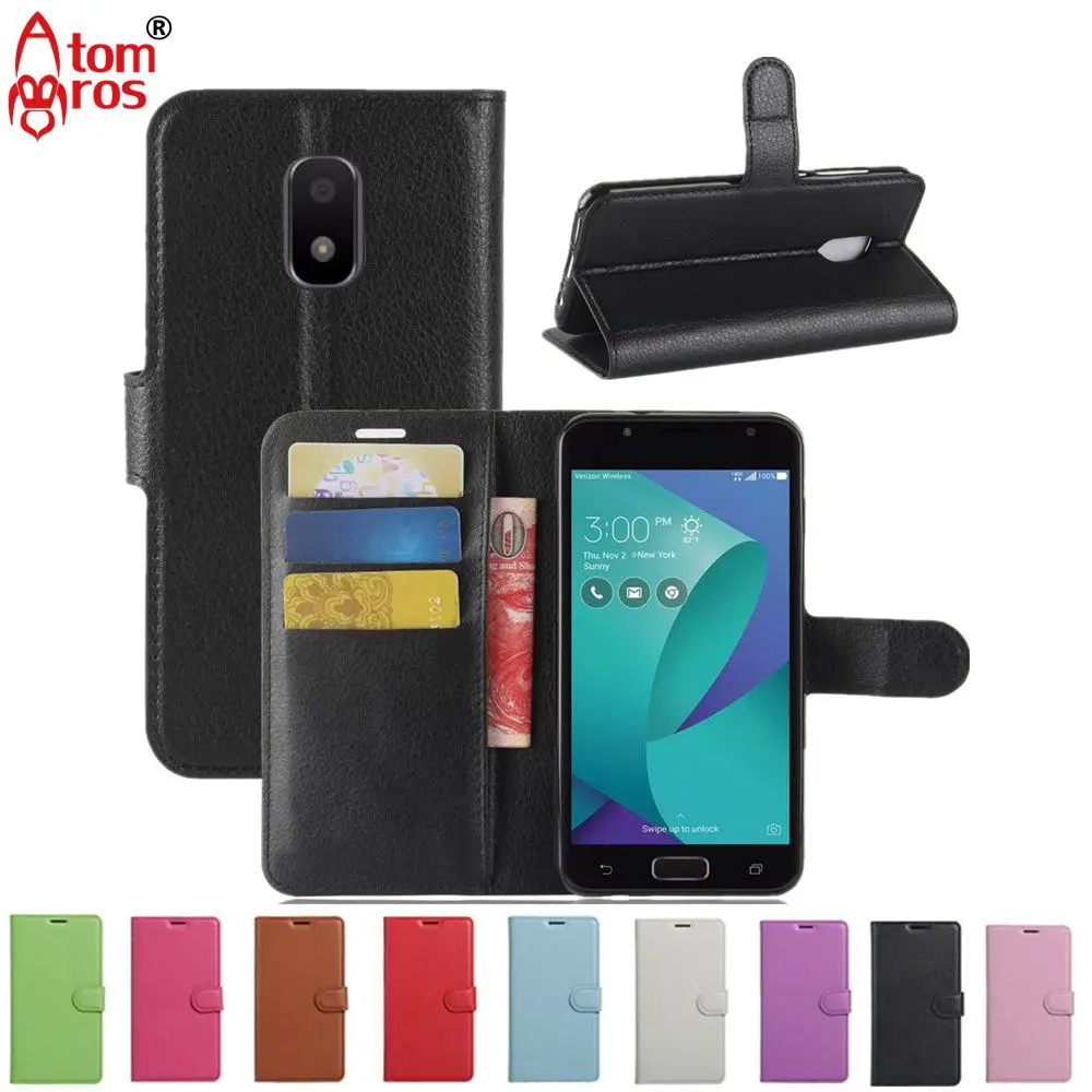 Роскошный Флип кожаный бумажник Подставки чехол для Asus Zenfone V Live v500kl Обложка с