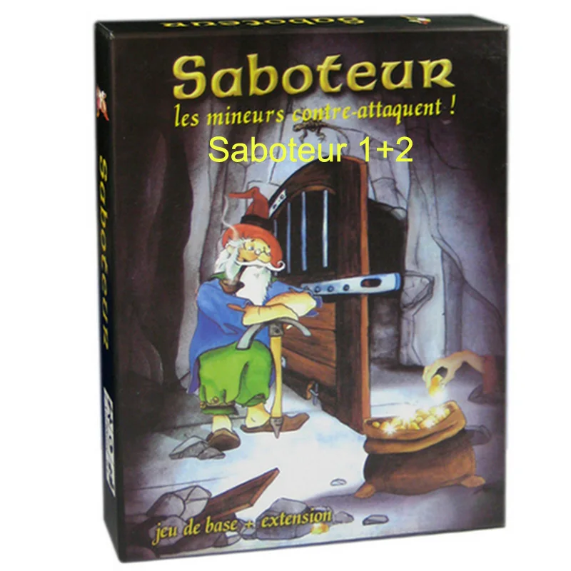 Saboteur Board Game 1+2 Version/Saboteur1 Version Jeu De Base+Extension With English Instructions Family | Спорт и развлечения