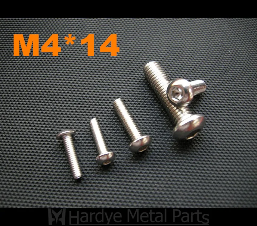

100 шт./лот M4 * 14 ISO7380 винтовая головка из нержавеющей стали