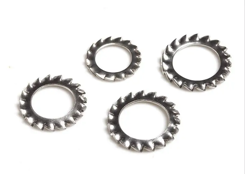 

10pcs M16 M20 Stainless Steel External Serrated Shake-proof Washer Lock Washer External Toothed Gasket Washers