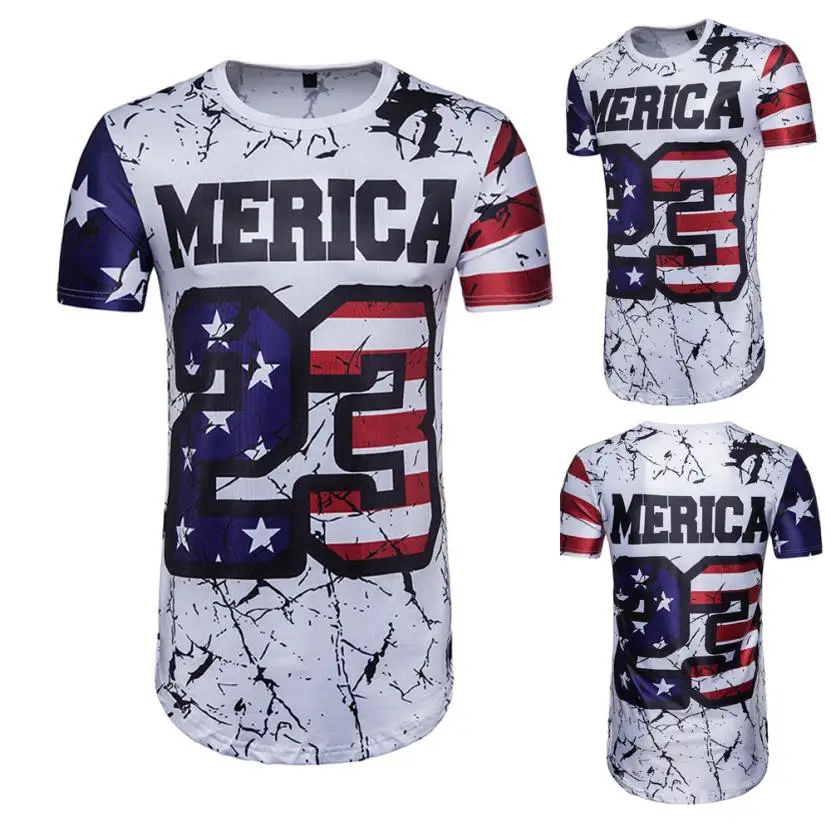 

Vogue Nice Men Casual T-shirt Polyester Short Sleeved Print T Shirt Top Quality White Blouse Tops Masculinas Manga Curta #AA