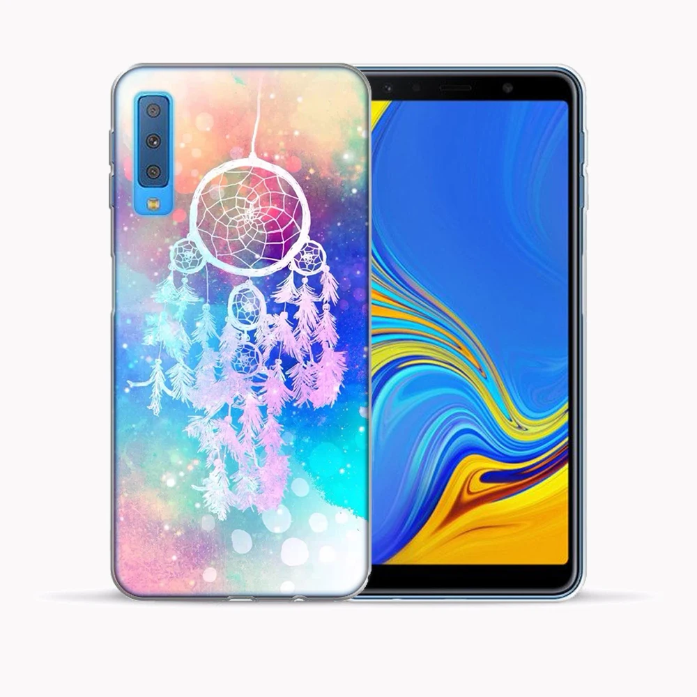 Мягкий ТПУ чехол для Samsung Galaxy A7 2018 A750 SM A750F/DS A750FN/DS прозрачный силиконовый