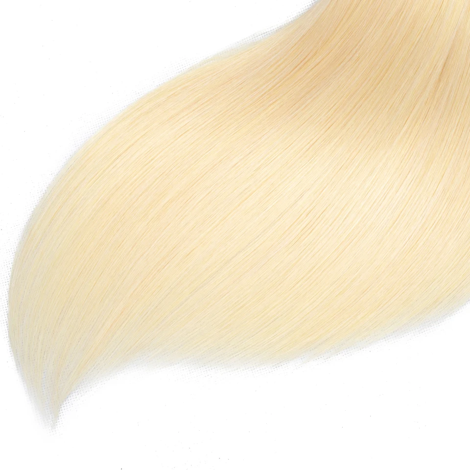 Queenlike Hair Products 3 pieces Color 613 Straight Bundles Remy Blonde Human Brazilian Weave | Шиньоны и парики