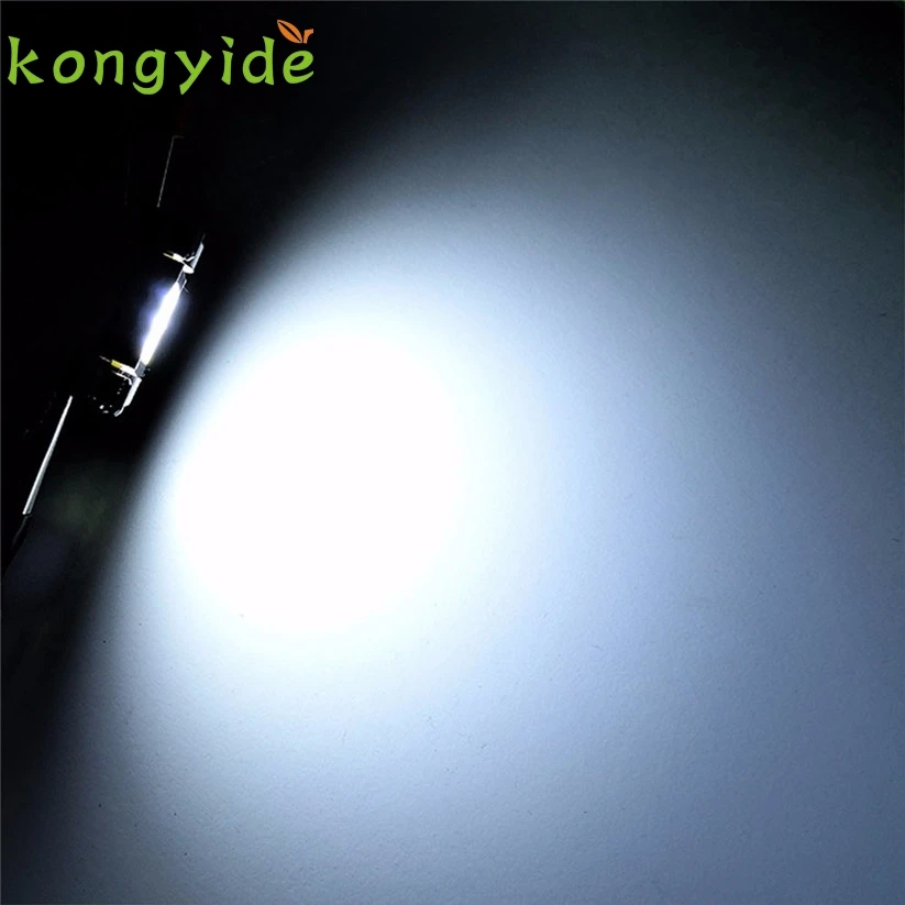 Автомобильный Стайлинг kongyide 2 шт. светодиодный светильник белый 36 мм COB 6418 C5W 4 Вт 12