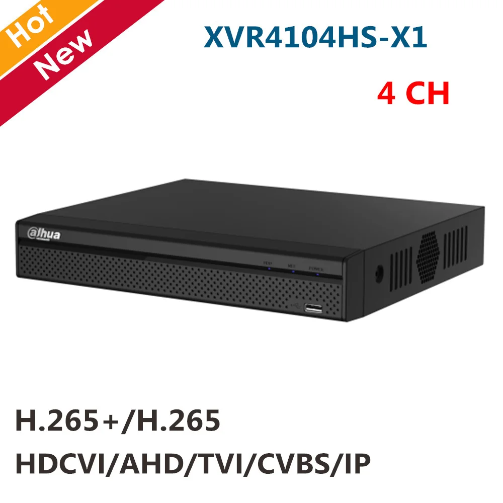 Dahua XVR 4 канала Penta brid 720P компактный 1U цифровой видеорегистратор XVR4104HS X1 4CH H.265 +