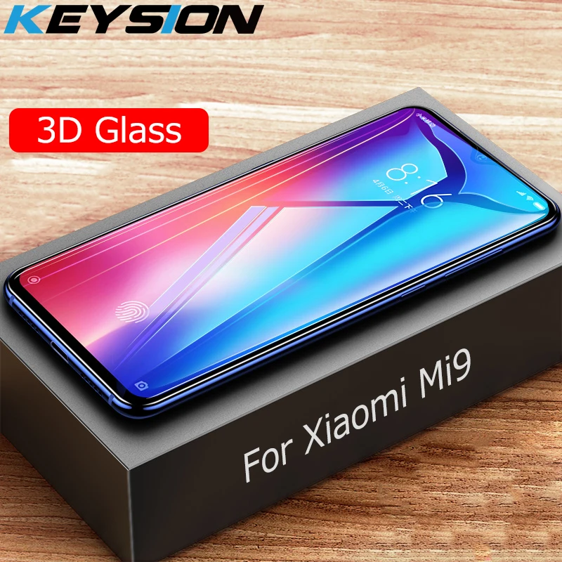 Защитное стекло KEYSION закаленное 3d с полным покрытием для Xiaomi Mi 9 защитное 9H Rdmi Note