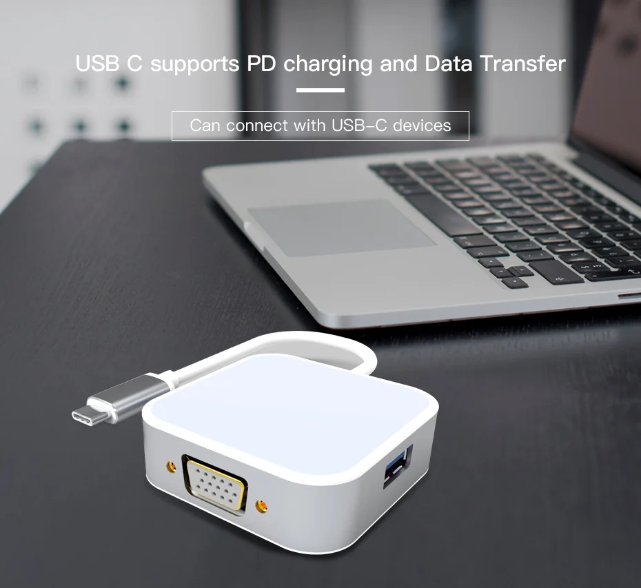 C-BOX Тип usb C все в одном USB-C VGA USB3.0 PD зарядки для MacBook samsung Galaxy S8 Коврики 10