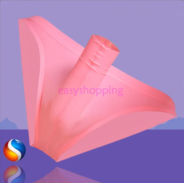 Мужское нижнее белье для пениса с отверстием спереди и сзади шелковистое бикини