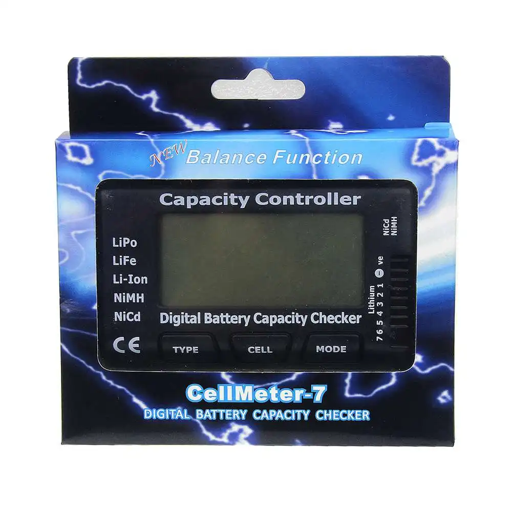 Cellmeter-7 цифровой аккумулятор ёмкость Checker RC Cellmeter 7 для Lipo Life Li-Ion Nimh Nicd батареи