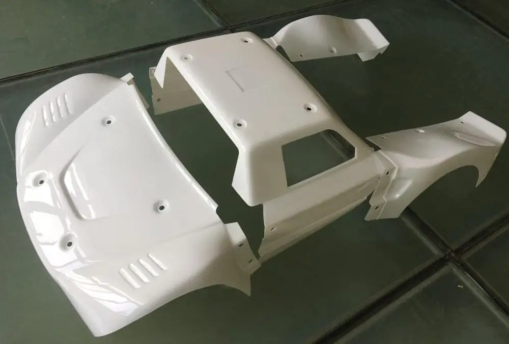 Rc Losi 1/5 Losi 5IVE-T черно-белый корпус без наклейки для DTT KM ROVAN LT QL