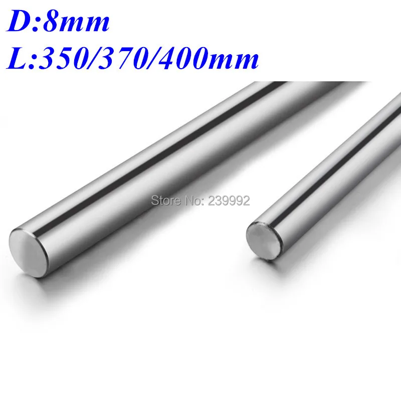 

RepRap Wilson TS 3D Printer 8mm smooth linear rods linear Shaft Optical Axis chrome plated 350/370/400mm