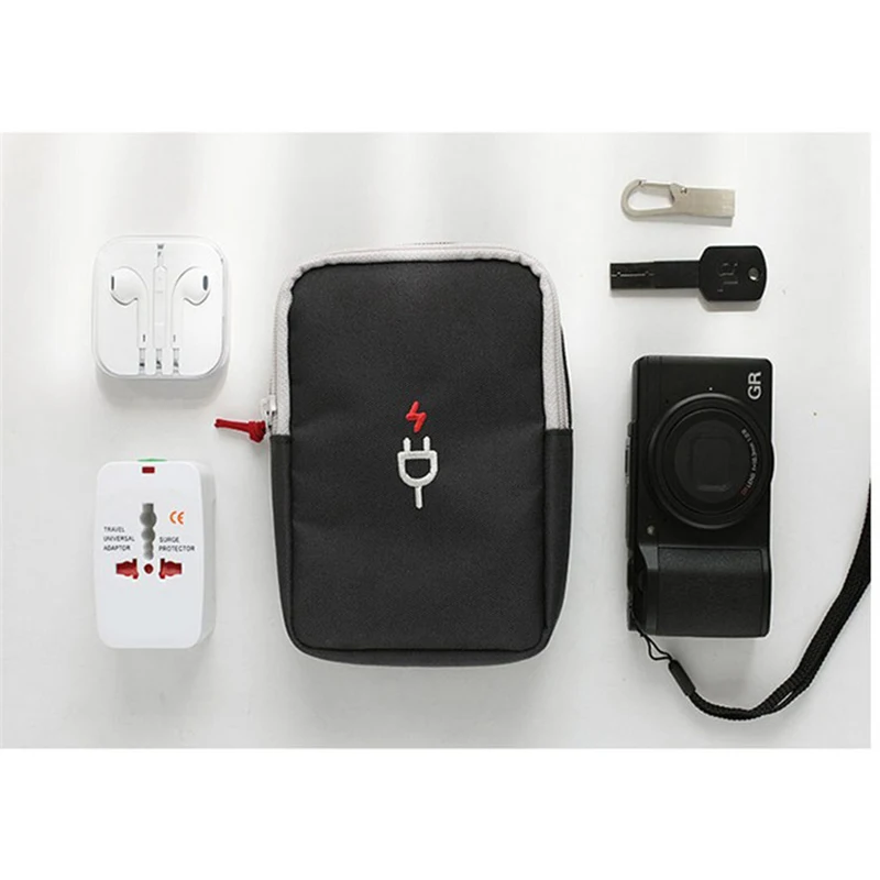 Newest Portable Digital Device Organizer Travel Storage Bag For iPhone Mobile Phone USB Cable Earphone Charger Box UIE193 | Дом и сад