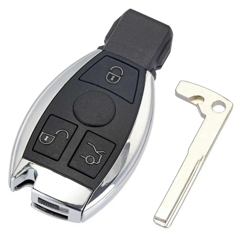 3 кнопки дистанционного управления авто ключ оболочки для Mercedes Benz Год 2000+ NEC& BGA управление 433 МГц замена ключа без логотипа D30
