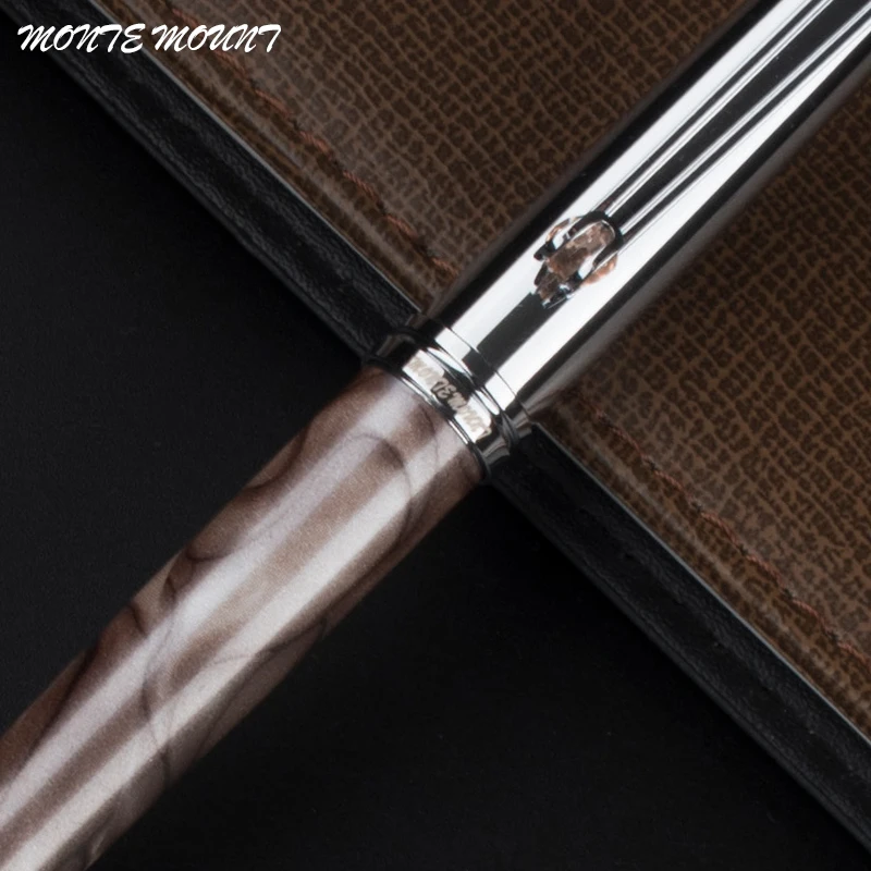 Монтажная шариковая ручка MONTE с алмазным зажимом гладкая металлическая