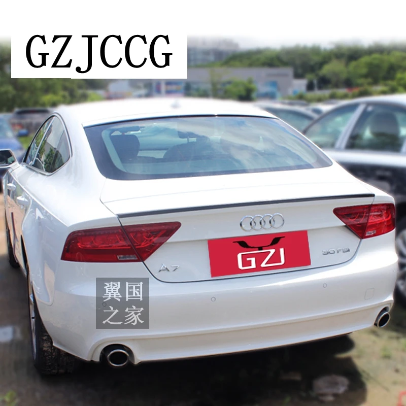 A7 ПУ Неокрашенный задний праймер багажник спойлер крыло для Audi A7 2011- авто-Стайлинг
