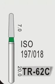 Стоматологические алмазные боры TR 62C круглый конец полировка диа TR62C 10 шт.|diamond 2 auto