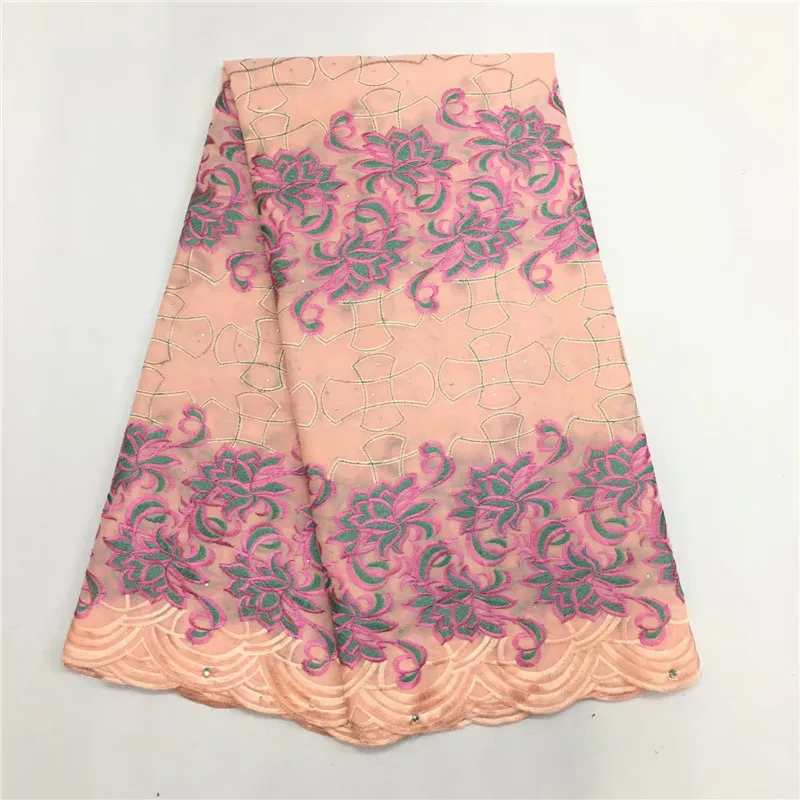 Акция 5 ярдов последние Африканские кружева 2019 швейцарская вуаль в швейцарской