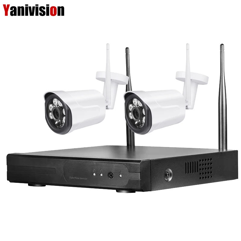 4 канальная система видеонаблюдения с Wi Fi комплект беспроводного сетевого