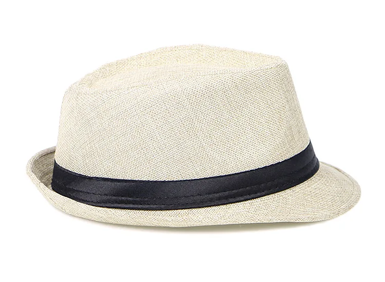 Лето Chapeu Homme ковбойские джазовые шляпы Женские однотонные льняные Панама соломенная шляпа мужская кепка Панама Gorro Hombre Sombrero Fedora Hat