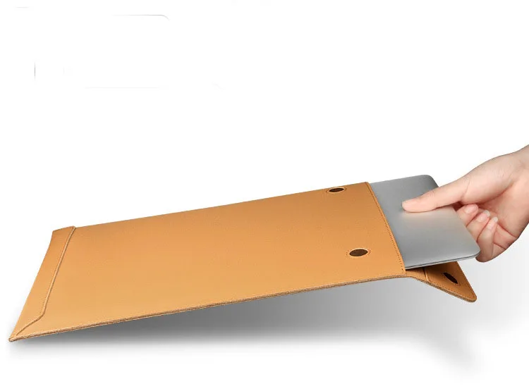 Сумка для ноутбука из натуральной кожи 13 чехол для MacBook Air 11 12 13 15 retina 13,3 15,4 дюймов Тонкий кошелек-конверт сумка для ноутбука