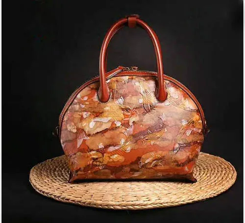 Brown SUWERER женские сумки из натуральной кожи для женщин, роскошные сумки, женские сумки, дизайнерские ручные тисненые женские кожаные сумки - Цвет: Brown