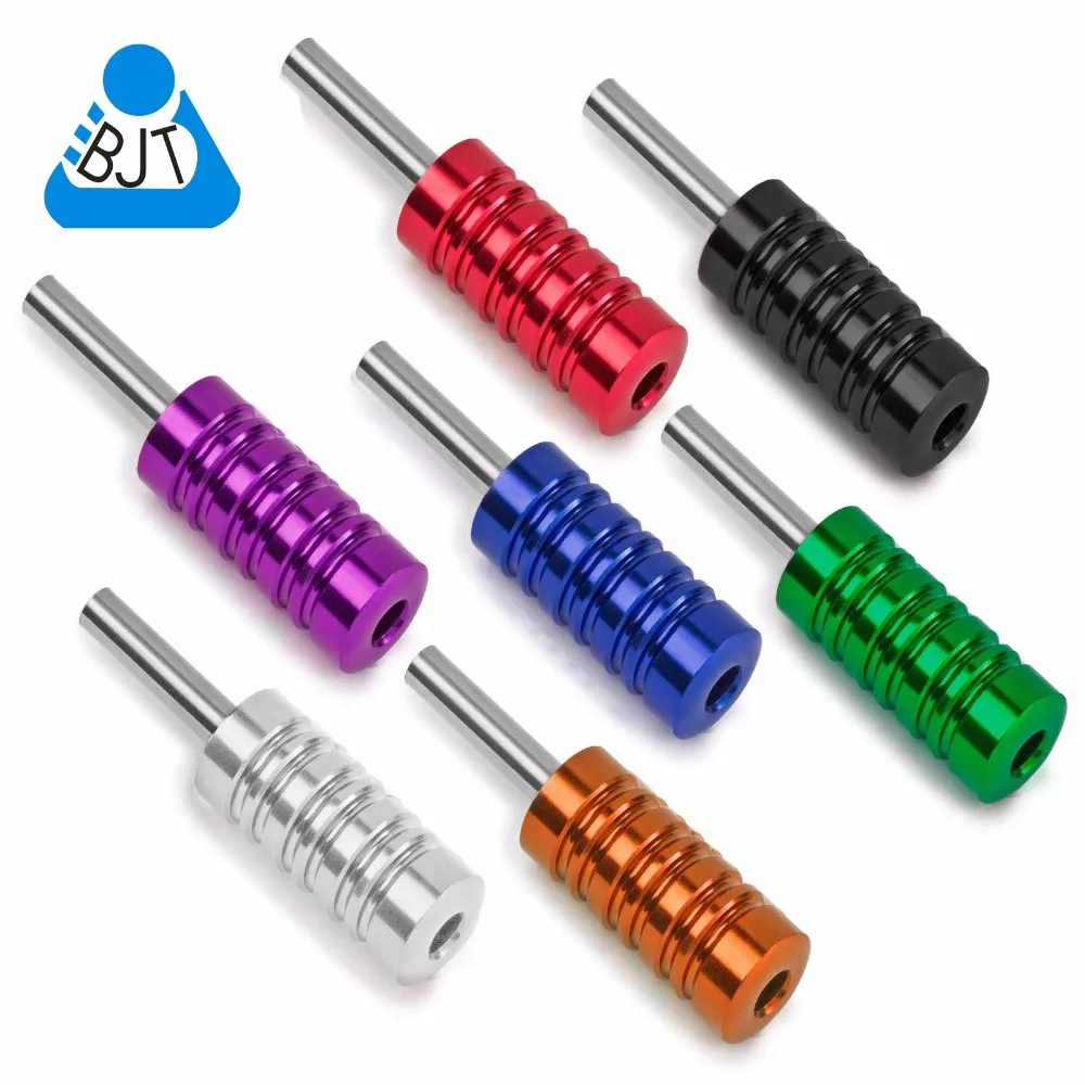 Новинка! 7 шт. набор ребристых ручек тату из алюминиевого сплава 25 мм машина 1