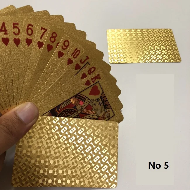 Новое прибытие картас покер карты пластиковые игральные карты Speelkaarten Jeu De Carte Juego De Cartas покер звезды Волшебная карточная игра - Цвет: No 5