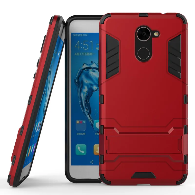 Тонкий светильник прочная броня для huawei Y7 Prime чехол с резиновыми краями угловой