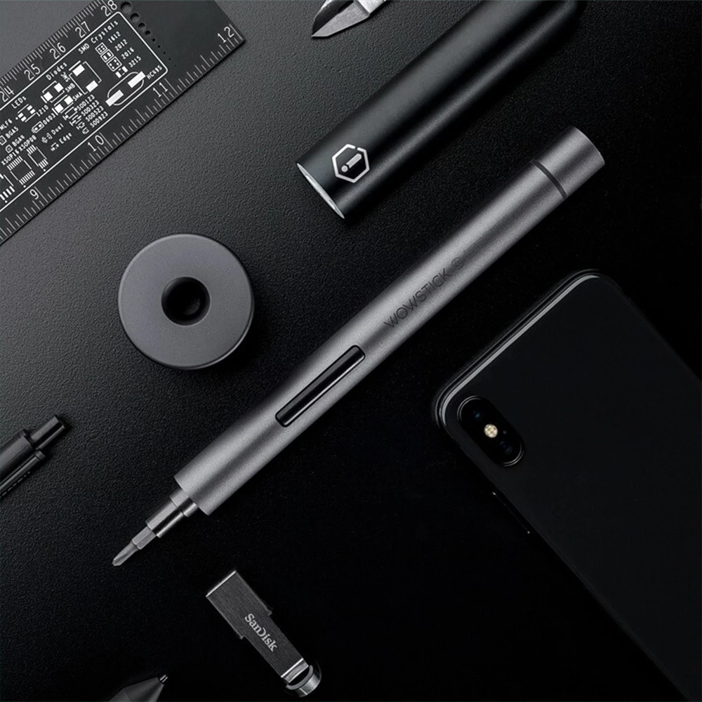 WOWSTICK 1F + электрическая отвертка с алюминиевым корпусом питание от литиевой