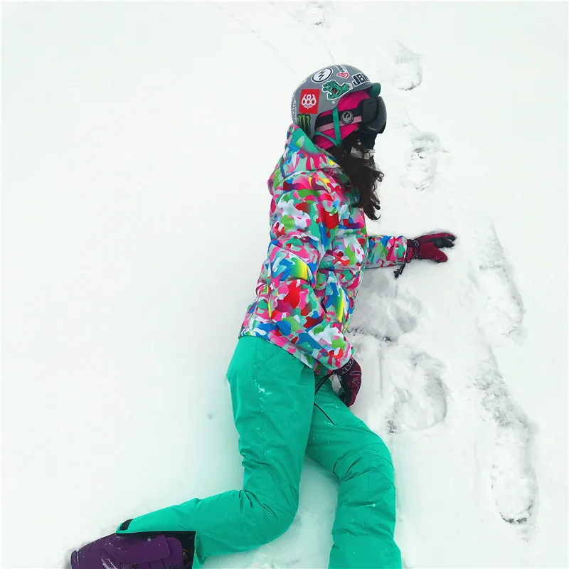 Женский лыжный костюм зимние куртки комбинезоны для сноуборда комплекты лыжная