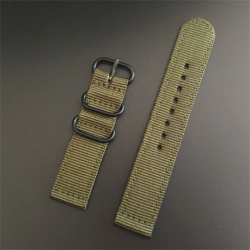Ремешок нейлоновый для смарт-часов спортивный универсальный браслет Samsung Garmin Huami