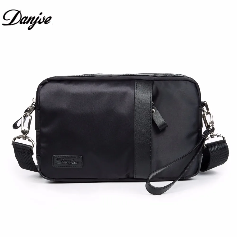 Danjue Новая мода маленький черный Оксфорд браслет кошельки человек молния с