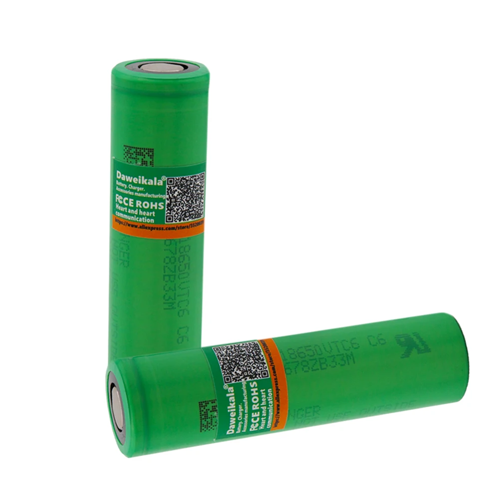 Daweikala 10 шт. оригинальный VTC6 3 7 V 3000 mAh литий ионный batera 18650 vtc6 игрушки herramientas