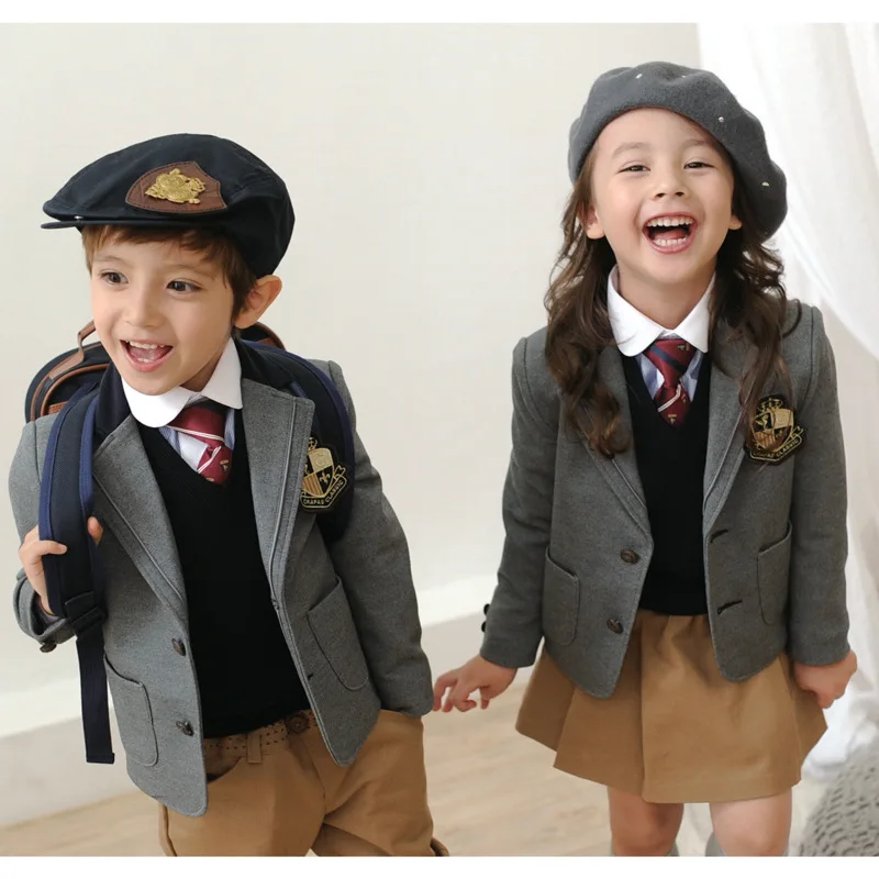 Детская школьная форма Новинка осенне зимняя для мальчиков и девочек брендовые