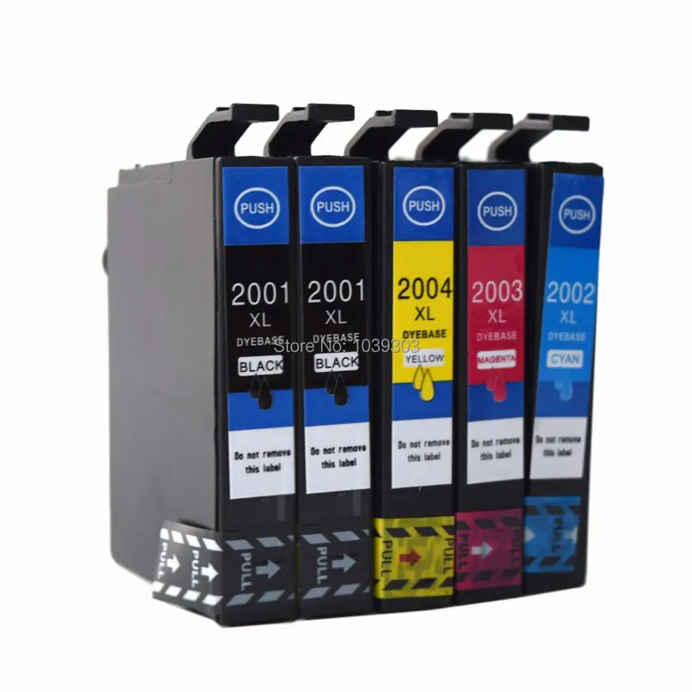 5x T200 XL T2001 чернильный картридж совместимый для Epson XP100 XP400 XP200 XP300 XP310 XP410 WF2530 2540
