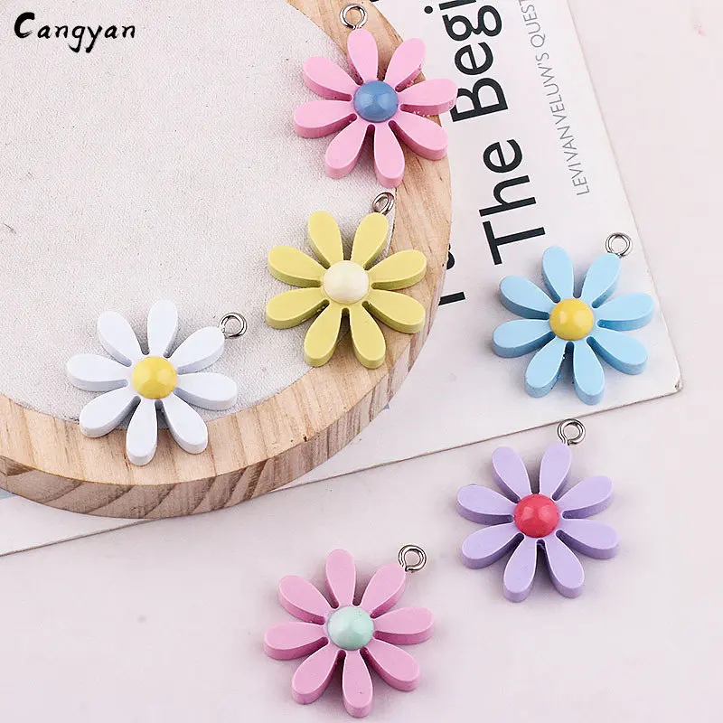 5 шт. 3D моделирование цветков DIY игрушка аксессуары маленькая свежая Смола