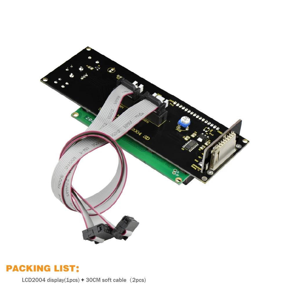 Keyestudio LCD2004 дисплей 3D модуль со слотом для sd карты + кабель 30 см Arduino /