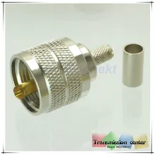 Бесплатная Доставка 10X UHF PL 259 pl259 обжимной RG58 RG142 RG400 LMR195 RG223 РФ