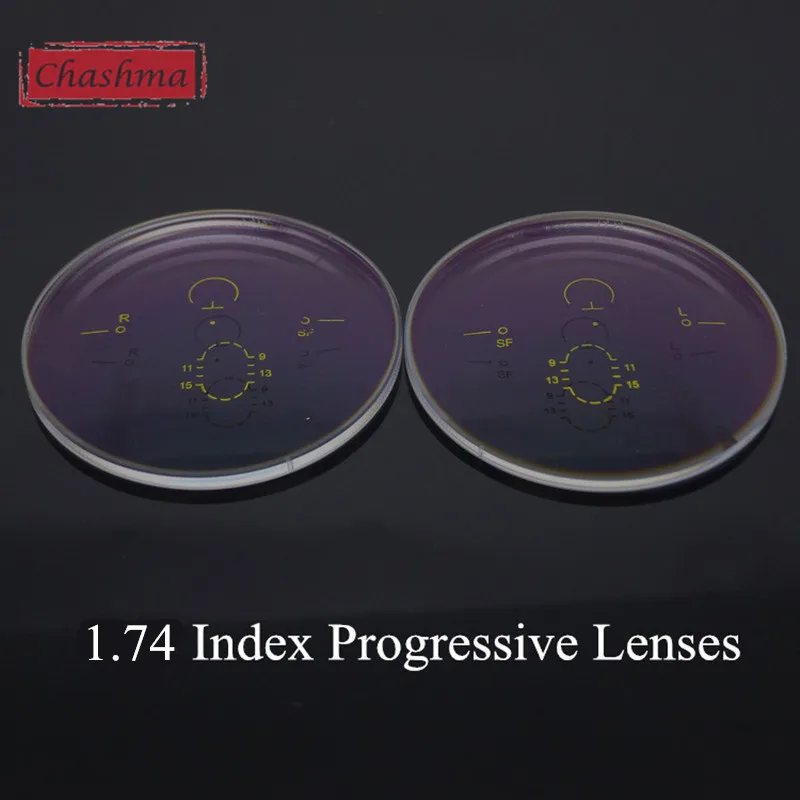Chashma 1 74 Index тонкие прозрачные цветные линзы антибликовые Мультифокальные без