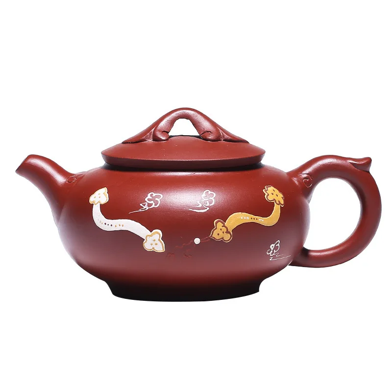 

pot of shadow yixing recommended undressed ore dahongpao contentment hand-painted kung fu tea teapot specials