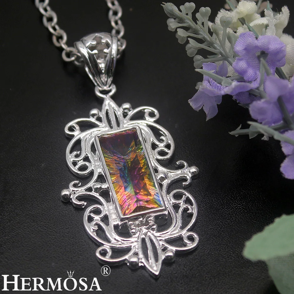HERMOSA ювелирные изделия уникальные модные подвески ожерелья серебряного цвета