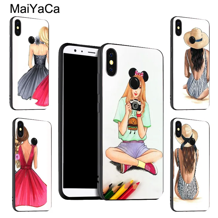 Чехол для девочек POCO X3 F2 Pro F1 Red mi Note 9 8 T 7 9S 9C Mi 10 Lite A3 9T|Бамперы| |
