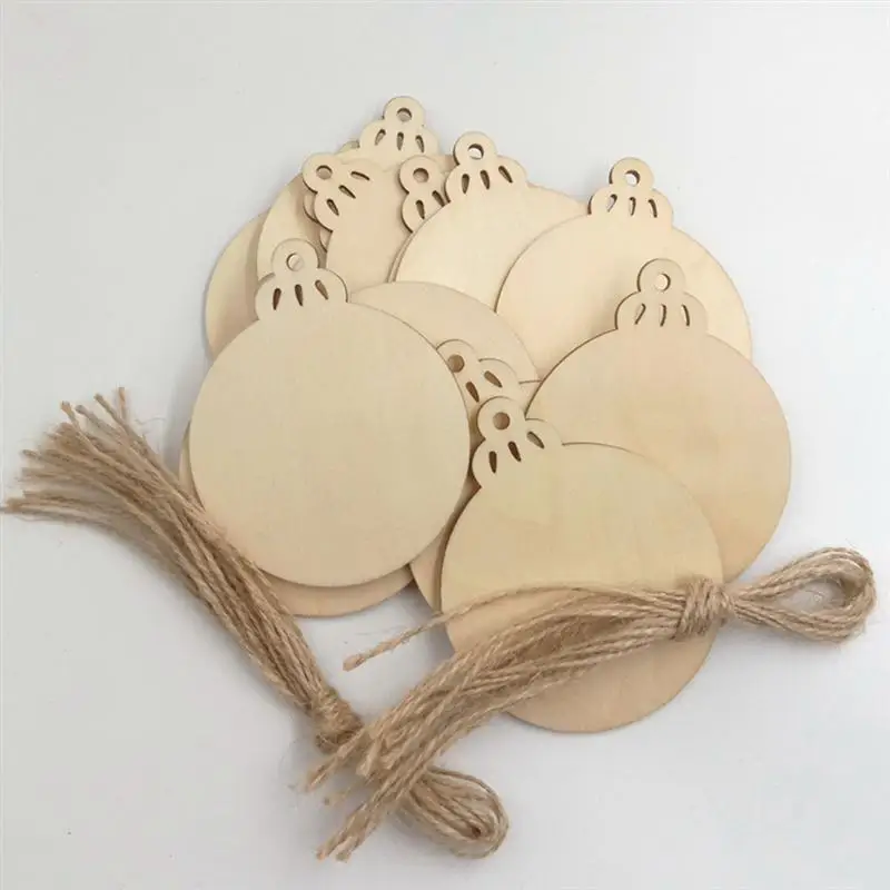 20 шт./упак. подвесная Подвеска из дерева декоративные подвески для свадебной