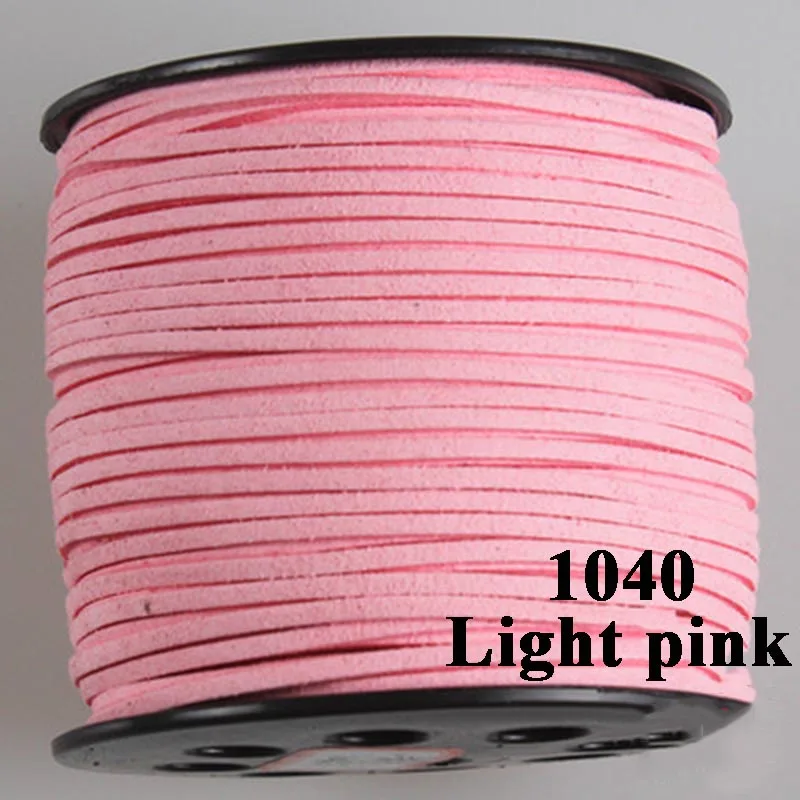 light pink Meetee 2,8 мм ширина 90 м/рулон кожи веревочные шнуры тканый шнур проволочное ожерелье браслет ювелирные украшения сделай сам Декор Аксессуары CD202 - Цвет: light pink