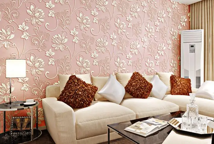 

European Non-woven Wallpaper Washed Thick Cloud Stereoscopic 3d Living Room Bedroom Wallpaper Background Wallpaper