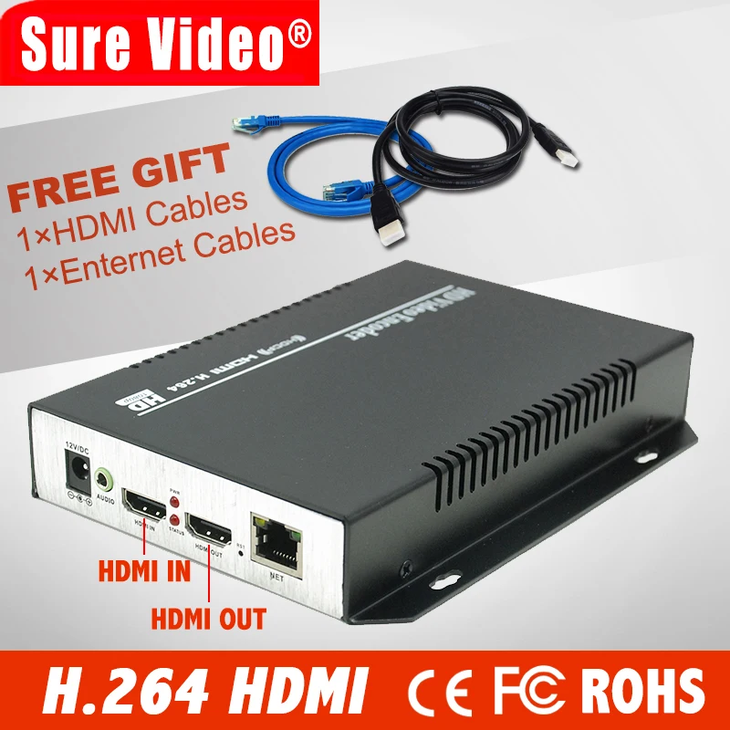 Лидер продаж цифровой кодировщик H.264 RTSP /RTMP HDMI + Независимый аудио в IP потоковый